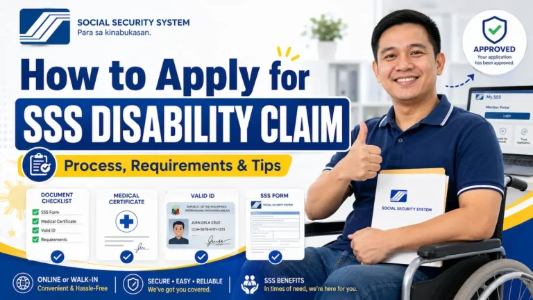 SSS Disability Claim Application Process and Requirements